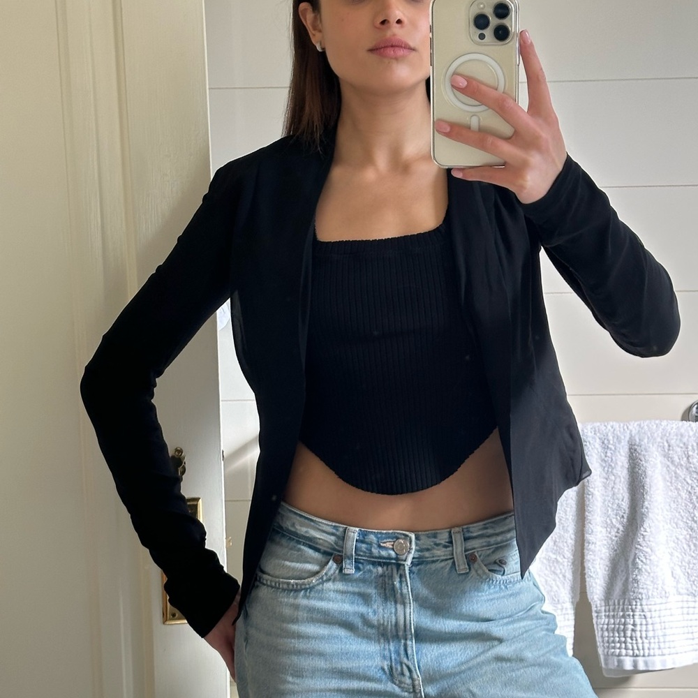 RICK OWENS SILK BLAZER